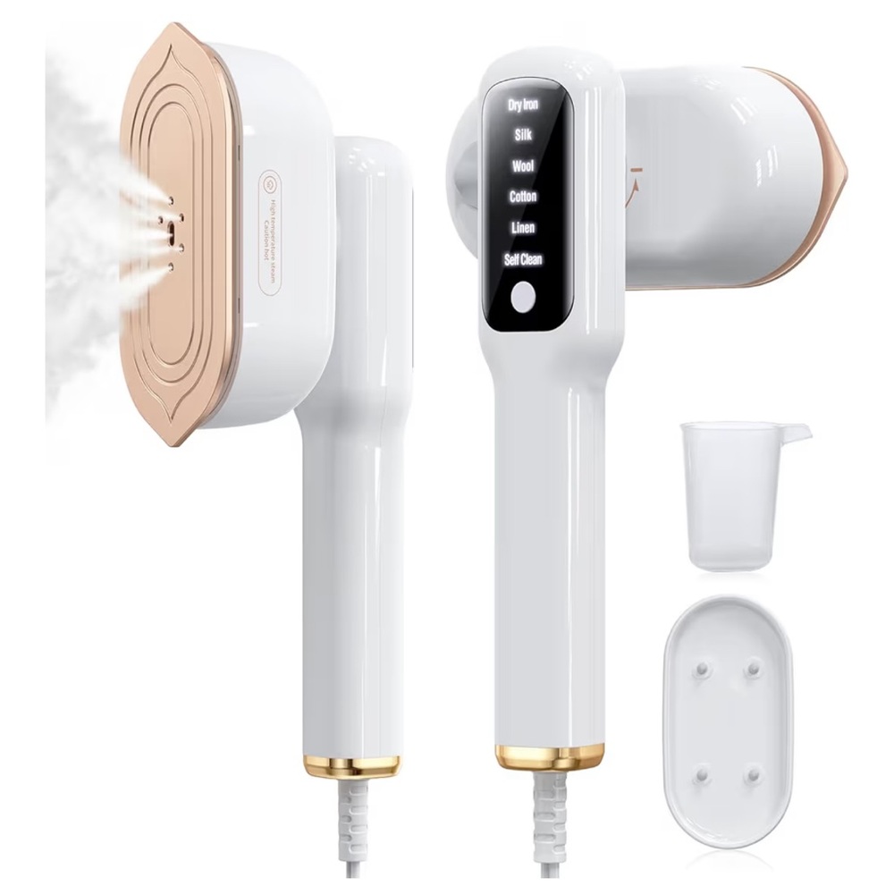 Travel Steamer for Clothes,2-in-1Handheld Garment Steamer&Iron